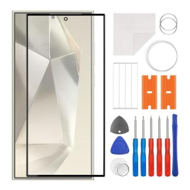 Imagem de SWARK Substituição da lente do painel externo de vidro frontal + OCA compatível com Galaxy S24 Ultra [6,8 polegadas] SM-S928B, SM-S928B/DS, SM-S928U (sem tela LCD e digitalizador de toque) com kit de