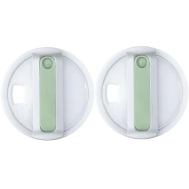 Imagem de Tampa de copo de 1,134 g para Stanley, 2 peças de substituição de tampa de copo, à prova de derramamento, resistente a respingos, capa de substituição adequada para Stanley Tumbler e mais canecas de