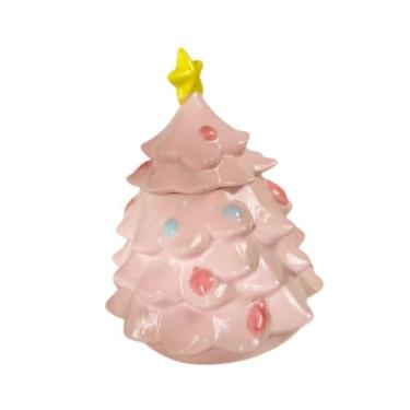 Imagem de Generic Pote de Natal para Doces E Biscoitos, Lata de Armazenamento para Guloseimas, Rosa, Tamanho real