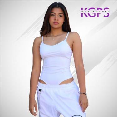 Imagem de Body Alcinha Básica Casual Tecido Suplex - Branco - Cowguirl, GG