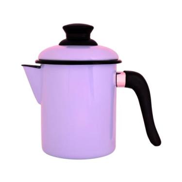 Imagem de Leiteira 10 Esmaltada Rosa Claro - 900 ml - Ewel