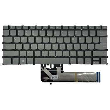 Imagem de Teclado de substituição para laptop Lenovo AIR 2021 Yoga Slim 7 14 Yoga 14S Backlight US Layout prata cinza SN20W85303 LCM19J13USJ6861 LCM19J1 PK132UZ1B00 SN20W85303 PK131RW1C31