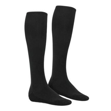 Imagem de Meia de Compressão ¾ Selene Moderada Masculina, Preto, 39-43