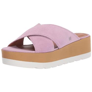 Imagem de Lucky Brand Sandália feminina Vebony Platform Slide, tremoço, 42, Lupine, 40