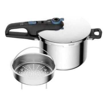 Imagem de Panela Pressão Rochedo Inox Trendy Turbo 6L Indução Elétrico, 6L, Alum