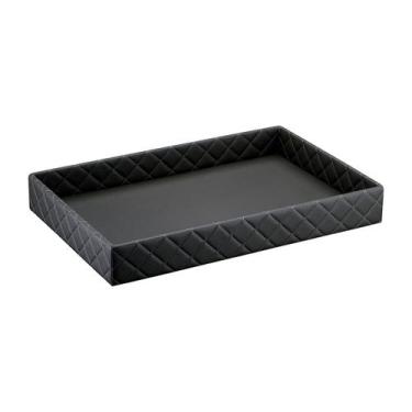 Imagem de Bandeja Hara Sophia Matelassê Em material ecológico 60x40x8cm, Preto