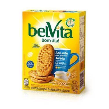 Imagem de Biscoito Doce Integral Belvita Leite e Aveia Embalagem 75G - Belive