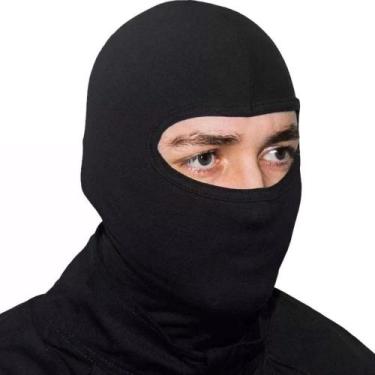 Imagem de Touca Ninja Balaclava Capuz Proteção Frio Inverno Preta Moto Motoboy P