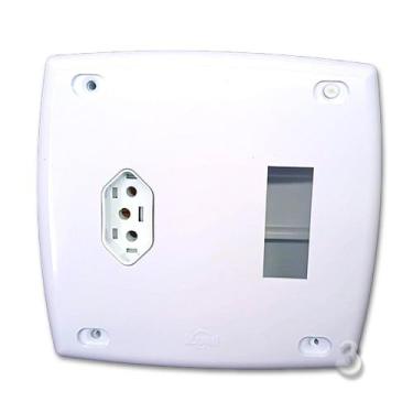Imagem de Kit 2 Caixa Embutir com Tomada sem Disjuntor para Ar Condicionado Port
