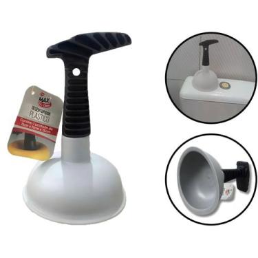 Imagem de Desentupidor Manual Para Pias Ralos Sanitário Tubulações Cabo Plástico