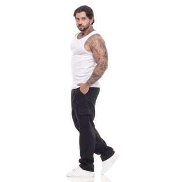 Imagem de Calça Cargo Jeans Masculina Baggy Balão Jeans Masculino - Mitchelgutto