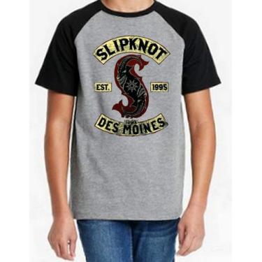 Imagem de Camiseta Infantil Slipknot - Alternativo Basico, Cinza / 14
