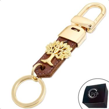 Imagem de Chaveiro Feminino Árvore da Vida Banhado a Ouro com Fecho Premium - GR