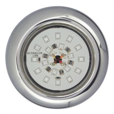 Imagem de 1 Refletor Led 18w RGB Inox para Iluminação Piscina - Hidralux