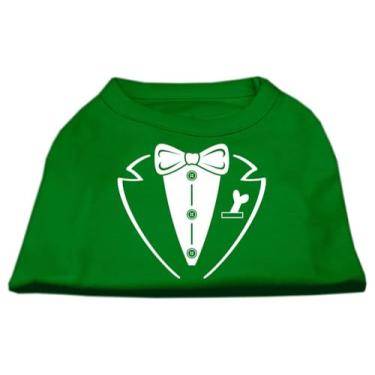Imagem de Mirage Pet Products Camiseta com estampa de smoking, grande, verde esmeralda