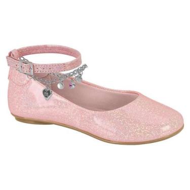 Imagem de Sapatilha Molekinha Fivela Brilho - Infantil, Rosa, 33