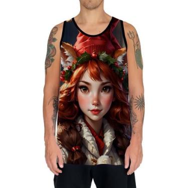 Imagem de Camiseta Regata Tshirt Natal Festas Elfa Duende Neve HD 3 - Enjoy Shop