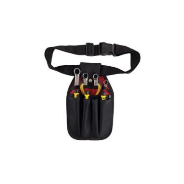 Imagem de Porta Ferramentas Eletricista Lona Reforçada Cinto 7 Bolsos - Art Mani