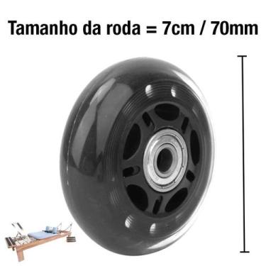 Imagem de 2 Rodas do Reformer 70mm + 4 Rolamentos- Equipamento de Pilates - Fisi