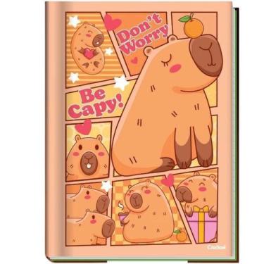 Imagem de Caderno Escolar Capa Dura 1/4 Brochura 80 Folhas Capivara Credeal