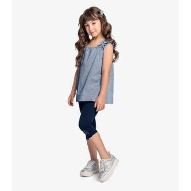 Imagem de Conjunto Blusa De Alça E Legging Carpi Trick Nick Azul-Feminino