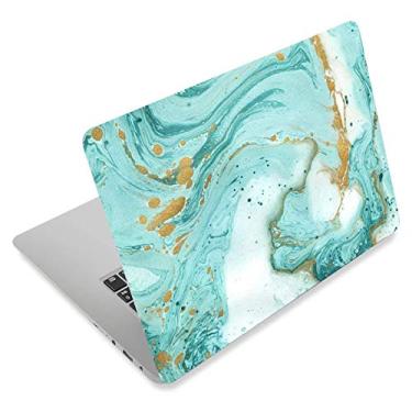 Imagem de ArtSo Adesivo para laptop 30.5 cm 33.0 cm 33.8 cm 35.6 cm 38.1 cm 39.1 cm 39.6 cm 39.6 cm Laptop Netbook PC Notebook Vinil Reutilizável Skin Sticker Cover Art Decal Case Protector Personalizado, Teal