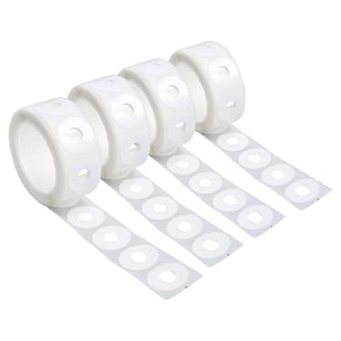 Imagem de Protetor de Perfurador de Furo de PVC de Etiqueta de Reforço de 250 Unidades, à Prova D'água Restaura a Resistência do Papel Instantaneamente Etiquetas Protetoras de Encadernação