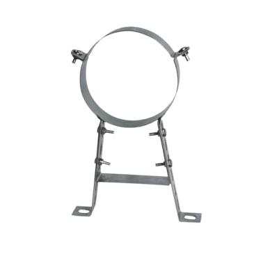 Imagem de Cinta de Parede para Tubo de Chaminé B Cinta de Parede para Ventilação Suporte de Parede Suporte de Tubo Suporte de Tubo Grampo para Fogão de Inverno, Diâmetro 18cm