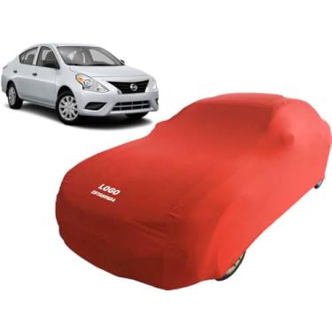 Imagem de Capa De Tecido Para Carro Nissan Versa Special Edition (Vermelho)