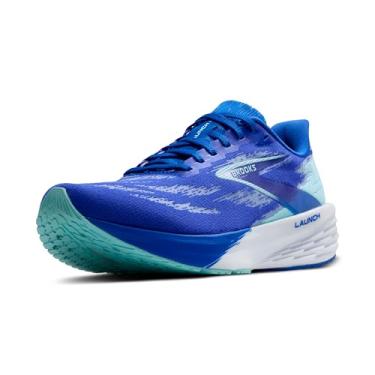 Imagem de Brooks Tênis de corrida masculino Launch 11 Neutral, Cobalto/pele limpa, 45