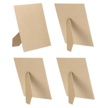 Imagem de PATIKIL Pacote com 4 cavaletes traseiros para porta-retratos, 20 x 25,4 cm de substituição, cavalete traseiro para quadro de fotos, azulejos, álamo