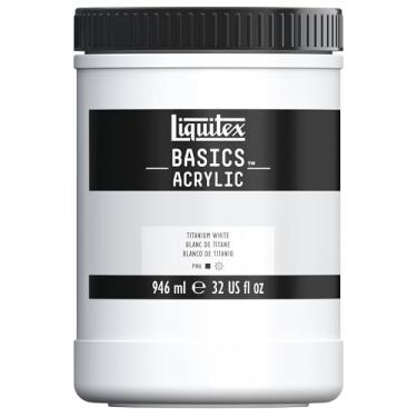 Imagem de Liquitex Tinta Acrílica Basics 946ml 432 Titanium White, 4332432