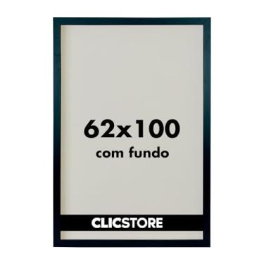 Imagem de Moldura p/Quebra Cabeça Grow Puzzle 2000 peças 62x100 cm Decoração Quadro Parede Sala Escritório Game Office s/Vidro (Preto)