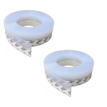 Imagem de 2 Rolos De Fita Veda Fresta Porta Transparente 35mmx2m