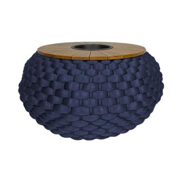 Imagem de Mesa De Centro Tulum Tricô Náutico Azul Marinho - Azul