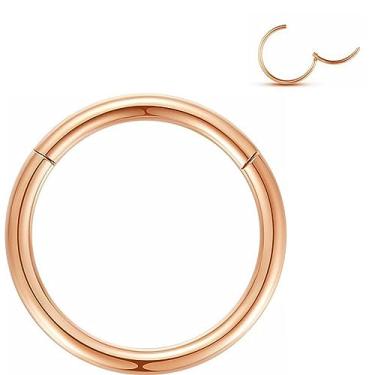 Imagem de Yrogcu Nose Ring Lip Rings Septum-Clicker : 1pc Nose Ring Clicker 20G 8mm 316L Stainless Steel Sleeper Earring Helix Rook Conch Cartilage Daith Tragus Earrings