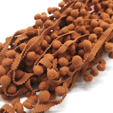 Imagem de 1-5 jardas Pom pom Franja Renda Fita Pompom Trim Ball Tecido DIY Costura Borla Renda Tecido Feito à Mão DIY Artesanato Acessório, 28,5 jardas