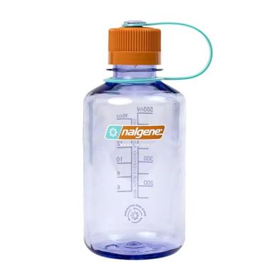 Imagem de Nalgene Garrafa de água Sustain Tritan livre de BPA feita com material derivado de 50% de resíduos de plástico (usando equilíbrio de massa certificado ISCC), 473 ml, boca estreita, ametista