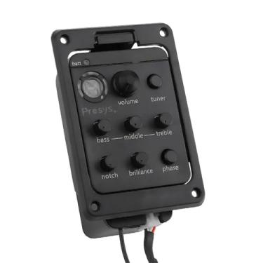 Imagem de Captadores Para Violão Acústico 201 Piezo Pickup Onboard Preamp 4 Band Guitarra Acústica Captador Pré-amplificador EQ Tuner Onboard Preamps