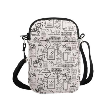 Imagem de G2TUP Pharmacy Thank You Gift Pharmacy Lines Bolsa tiracolo Bolsa de viagem farmacêutica presente de farmácia presente técnico de farmácia, Pharmacy Lines P