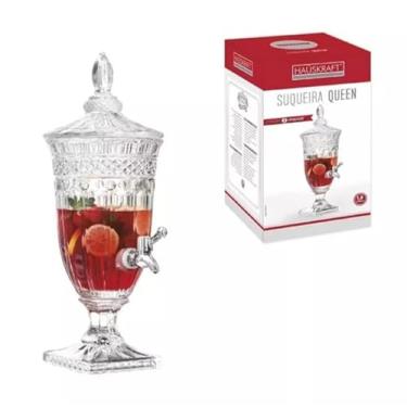Imagem de Jarra Suqueira e Licoreira de Vidro Queen 1,8 Litro com Torneira (Um Luxo e Requinte P/Bebidas)