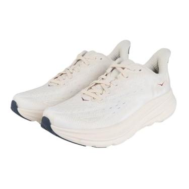 Imagem de HOKA Tênis masculino Clifton 9 Textile, Leite de aveia/alabastro, 41