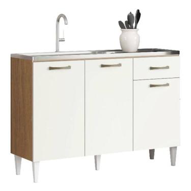 Imagem de Balcão de Pia Atenas 2012183 Atacama Off White - Aramóveis