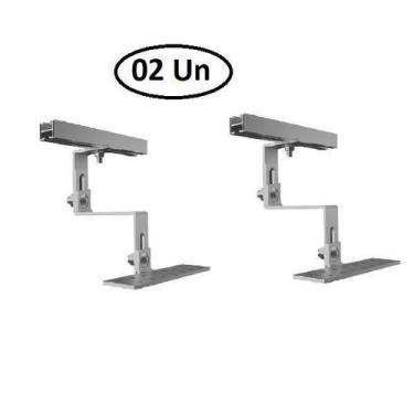 Imagem de Estrutura Suporte Fixador Placa Painel Solar Alumínio E Inox - Perfil 