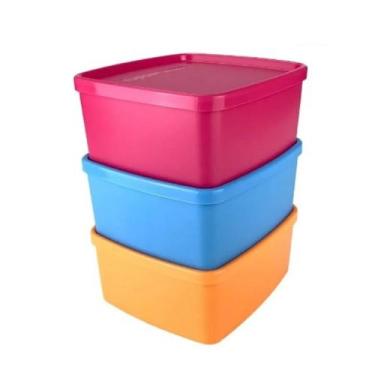 Imagem de Kit com 3 Potes Freezer Jeitosinho 400 ml Tupperware (Cores Surpresa) 