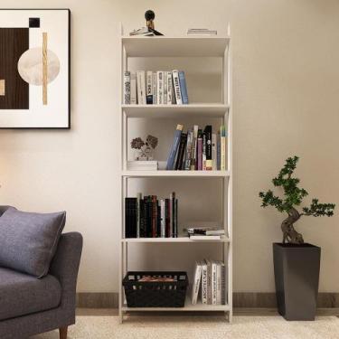 Imagem de Estante Livreiro Multiuso Movlar 5 Prateleiras 0703, Branco