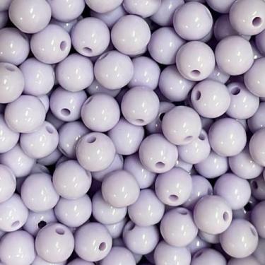 Imagem de Bola Plástica Leitosa Miçanga 8mm 100g 400 Bolinhas Sortidas - ADB ACE