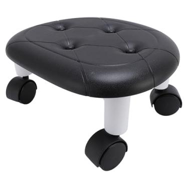 Imagem de Sede Com Rolo Baixo, Fezes Curtas Com Rodas para Estudo de Quarto Sala, Material de Abdominais Resistentes, Sem Substâncias Nocivas, Fácil de Se Movimentar, Ideal para Uso