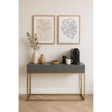 Imagem de Aparador Bancada Recepção Cantinho Do Café Estilo Industrial