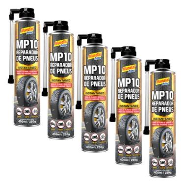 Imagem de 5 Reparo Pneu Instantâneo Furo Veda Enche Carro Moto Bike - Mundial Pr